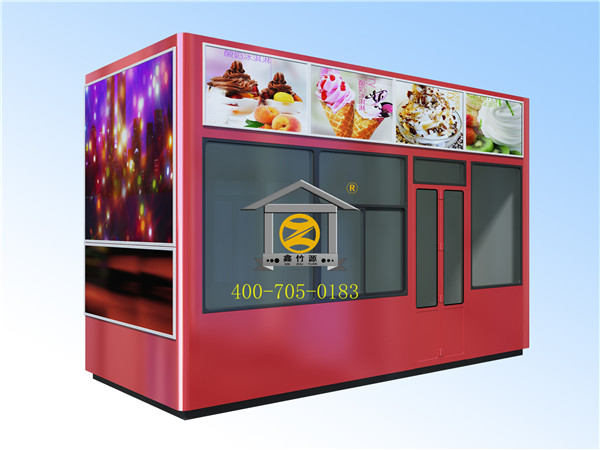 2.2x5 鋼結(jié)構(gòu)售貨亭
